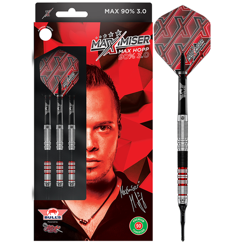 Bull's Bull's Max Hopp 3.0 90% Soft Tip - Dartpijlen