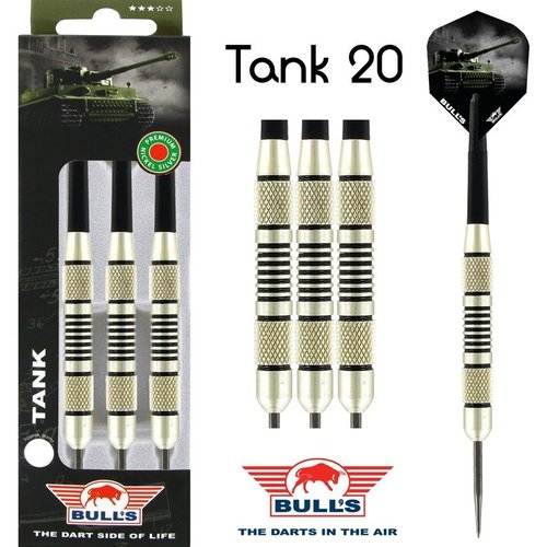 Bull's Bull's Tank Nickel Silver 20g - Dartpijlen