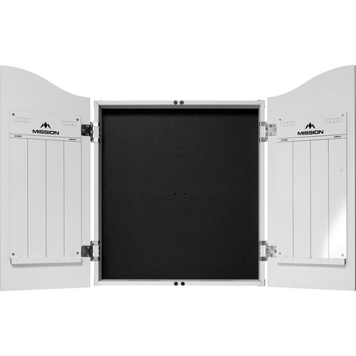 Mission Mission Dartbord Deluxe Cabinet - Plain White - Dartkast