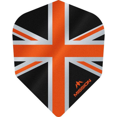 Mission Mission Alliance 100 Black & Orange NO6 - Dart Flights