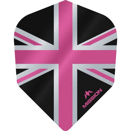 Mission Mission Alliance 100 Black & Pink NO6 - Dart Flights