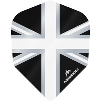 Mission Alliance 100 Black & White NO6 - Dart Flights Mission Mission Alliance 100 Black & White NO6 - Dart Flights