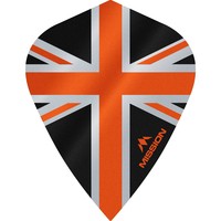 Mission Alliance 100 Black & Orange Kite - Dart Flights Mission Mission Alliance 100 Black & Orange Kite - Dart Flights