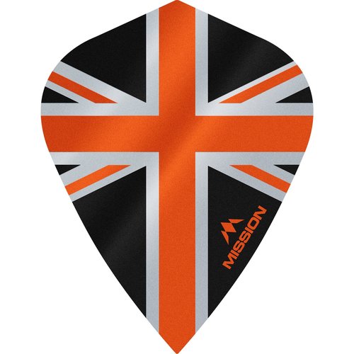 Mission Mission Alliance 100 Black & Orange Kite - Dart Flights