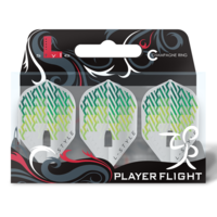 L-Style Champagne Flight L1 Standard Nico Kurz V1 Clear White - Dart Flights L-Style L-Style Champagne Flight L1 Standard Nico Kurz V1 Clear White - Dart Flights