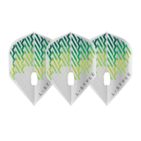 L-Style Champagne Flight L1 Standard Nico Kurz V1 Clear White - Dart Flights L-Style L-Style Champagne Flight L1 Standard Nico Kurz V1 Clear White - Dart Flights