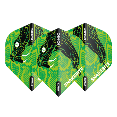 Red Dragon Red Dragon Peter Wright Hardcore Ionic Snakebite Green Head - Dart Flights