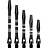 Dartshopper Aluminium Regrooved Black - Dart Shafts