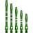 Dartshopper Aluminium Regrooved Green - Dart Shafts