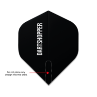 Dartshopper Flights Bedrukken Tekst - 100 micron (10 sets)
