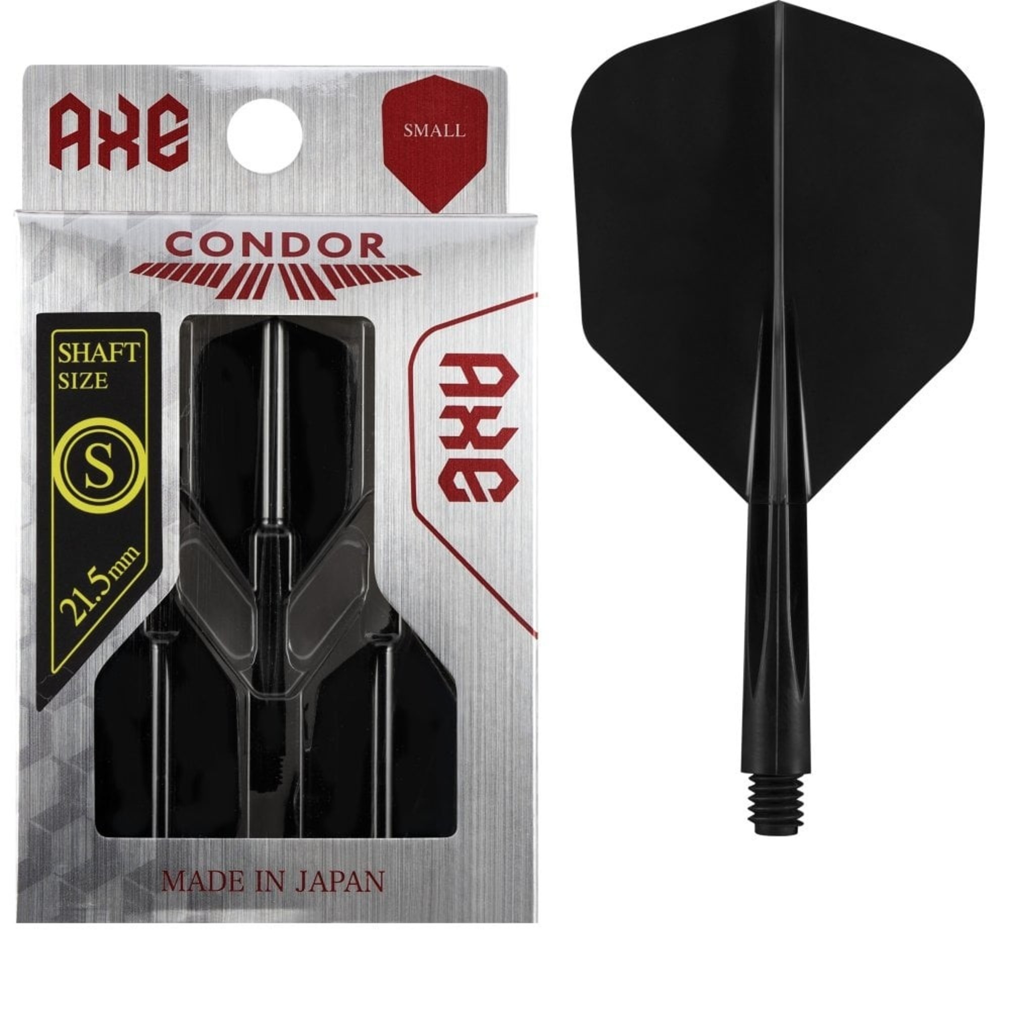 Condor Axe Flight System Small Black Dart Flights