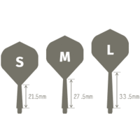Condor Axe Logo Flight System - Small White - Dart Flights Condor Condor Axe Logo Flight System - Small White - Dart Flights