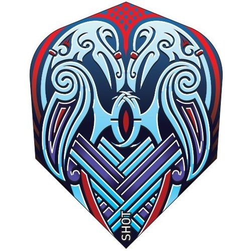 Shot Shot Viking Raven Blue Std. - Dart Flights