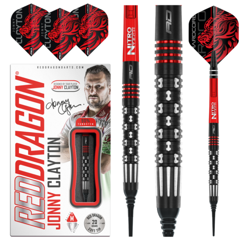 Red Dragon Red Dragon Jonny Clayton Premier League SE 90% Soft Tip - Dartpijlen