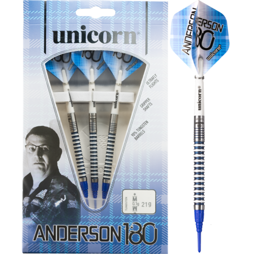 Unicorn Unicorn Gary Anderson 180 90% Soft Tip - Dartpijlen