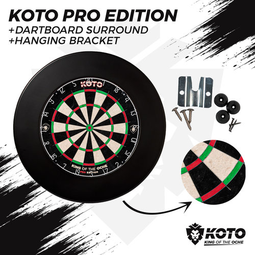 KOTO KOTO King Pro + Dartbord Surround - Dartset