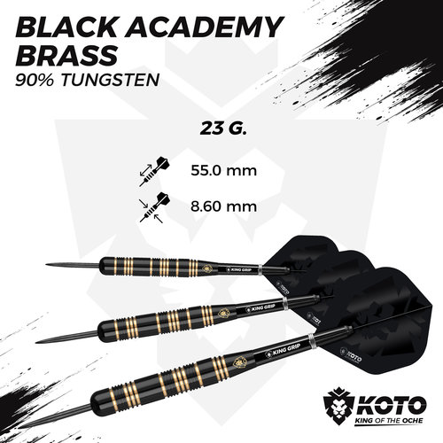 KOTO KOTO Black Academy Brass - Dartpijlen