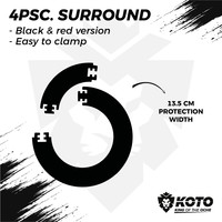 KOTO 4pcs. Surround Black - Dartbord Surround KOTO KOTO 4pcs. Surround Black - Dartbord Surround