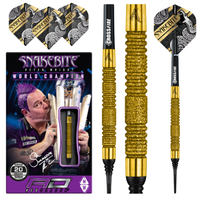 Red Dragon Peter Wright Euro 11 Element Gold PC20 90% Soft Tip Peter Wright Euro 11 Element Gold PC20 90% Soft Tip