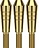 Target Aluminium Gold Tops - Dart Shafts