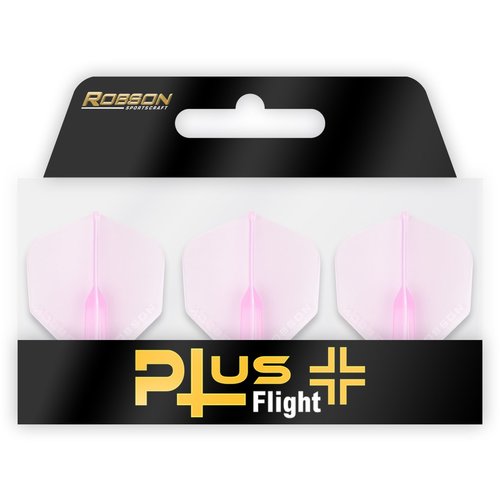 Bull's Robson Plus Crystal Clear Pink Std. - Dart Flights
