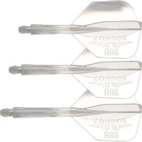 Condor Axe Logo Flight System - Small Clear & Silver - Dart Flights Condor Condor Axe Logo Flight System - Small Clear & Silver - Dart Flights