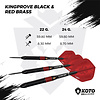 KOTO KOTO Kingprove Black & Red Brass - Dartpijlen