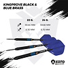 KOTO KOTO Kingprove Black & Blue Brass - Dartpijlen