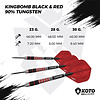 KOTO KOTO Kingbomb Black & Red 90% - Dartpijlen