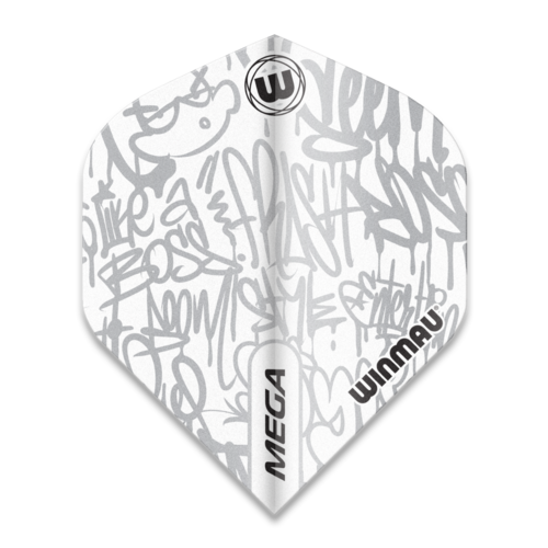 Winmau Winmau Mega Standard Graphic White - Dart Flights