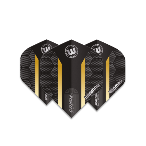 Winmau Winmau Prism Alpha Extra Thick Black & Gold Stripe - Dart Flights