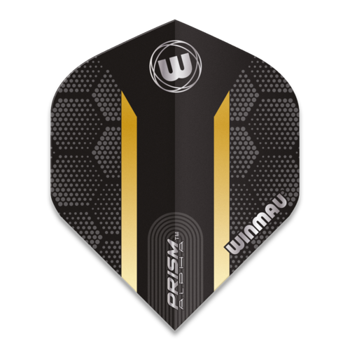 Winmau Winmau Prism Alpha Extra Thick Black & Gold Stripe - Dart Flights