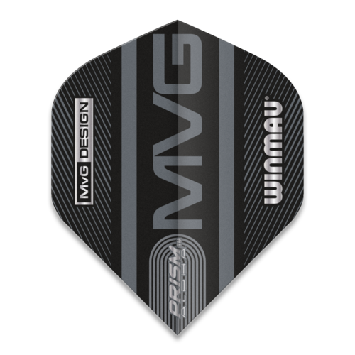 Winmau Winmau Prism Alpha Black MVG Grey - Dart Flights