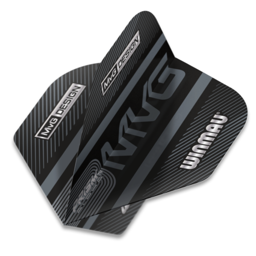 Winmau Winmau Prism Alpha Black MVG Grey - Dart Flights