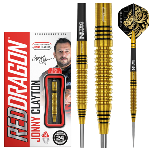 Red Dragon Red Dragon Jonny Clayton Gold 90% - Dartpijlen