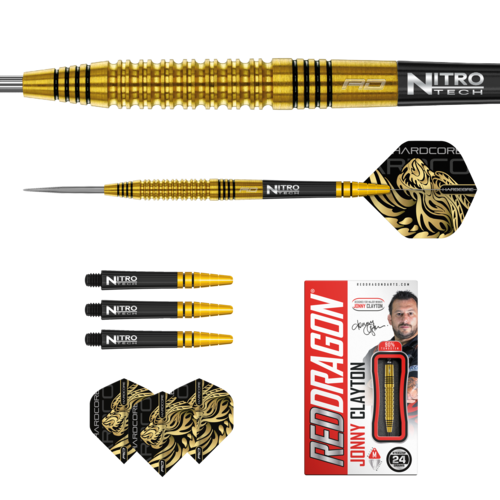 Red Dragon Red Dragon Jonny Clayton Gold 90% - Dartpijlen