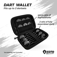 KOTO Kingzip Black Large Dartwallet KOTO KOTO Kingzip Black Large Dartwallet