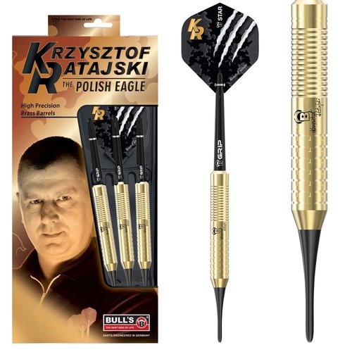 Bull's Germany BULL'S Krzysztof Ratajski Brass Gold Soft Tip - Dartpijlen