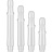 L-Style L-Shaft Locked Straight White - Dart Shafts