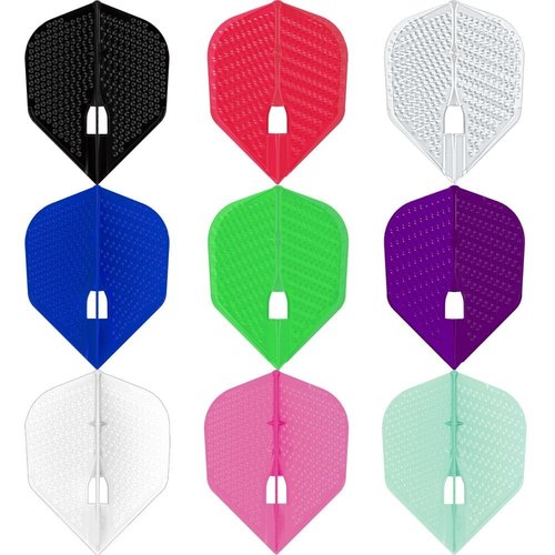 L-Style L-Style Champagne L3 Shape Dimple Pearl White - Dart Flights