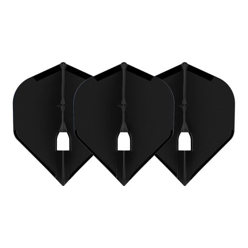 L-Style L-Style Champagne Flight L1 Standard Solid Black - Dart Flights