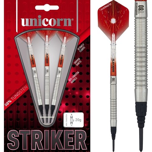 Unicorn Unicorn Core XL Striker 1 80% Soft Tip - Dartpijlen