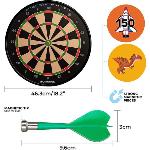 Mission Mission Magnetic Mayhem Fun Darts Game - Starters Dartbord