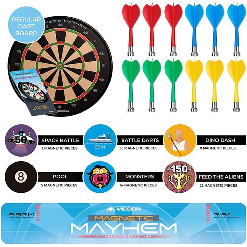 Mission Mission Magnetic Mayhem Fun Darts Game - Starters Dartbord