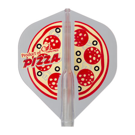 Cosmo Darts Cosmo Darts - Fit Flight Pizza - Clear Standard - Dart Flights