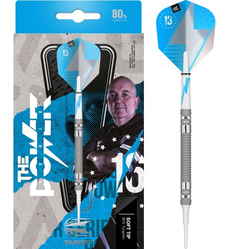 Target Target Phil Taylor Power Series Silver 80% Soft Tip - Dartpijlen