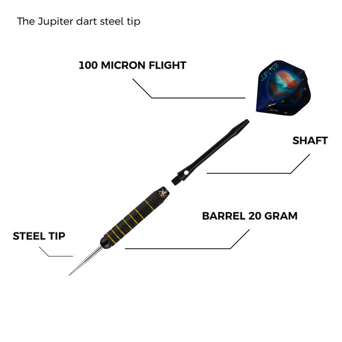 XQMax Darts XQ Max Jupiter Steel Tip - Dart Set