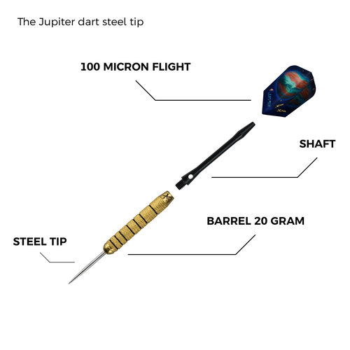 XQMax Darts XQ Max Jupiter Steel Tip - Dart Set