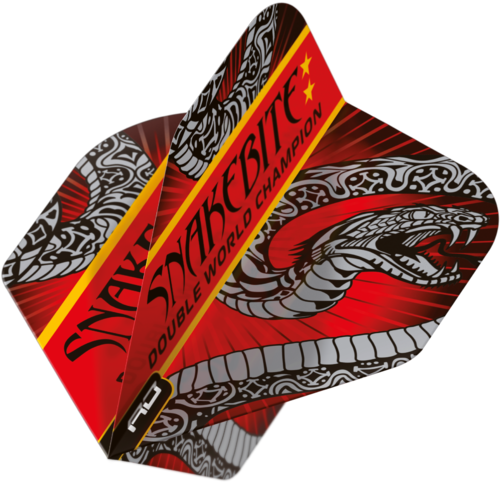 Red Dragon Red Dragon Peter Wright Snakebite Double World Champion Black & Red - Dart Flights