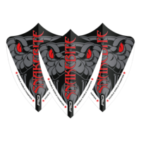 Red Dragon Peter Wright Snakebite Double World Champion Freestyle Red Eyes - Dart Flights